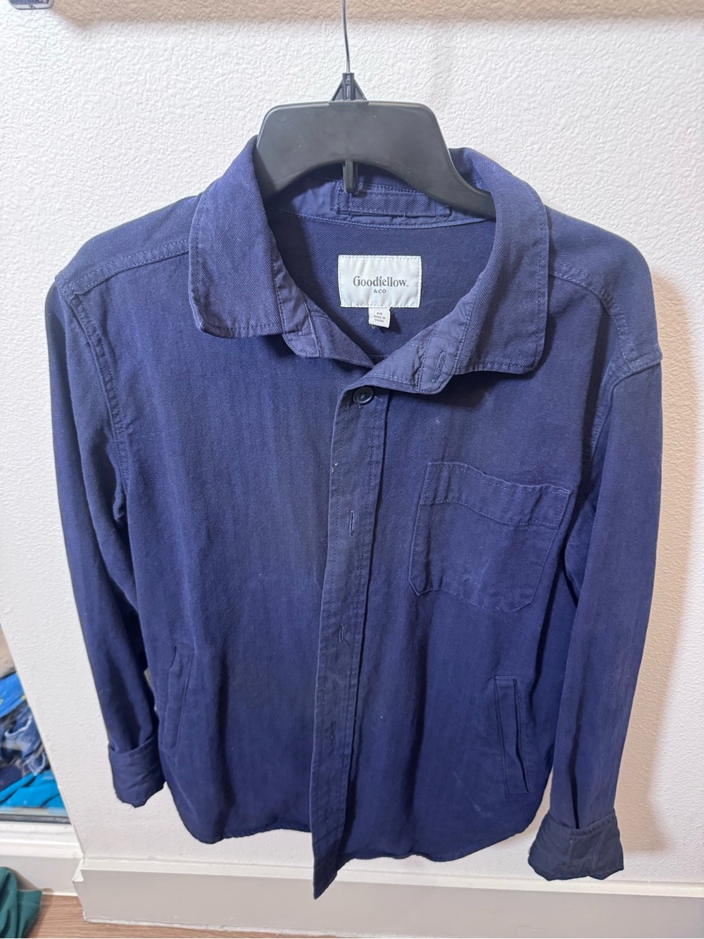 Goodfellow & Co Men's Navy Button-Up Jacket